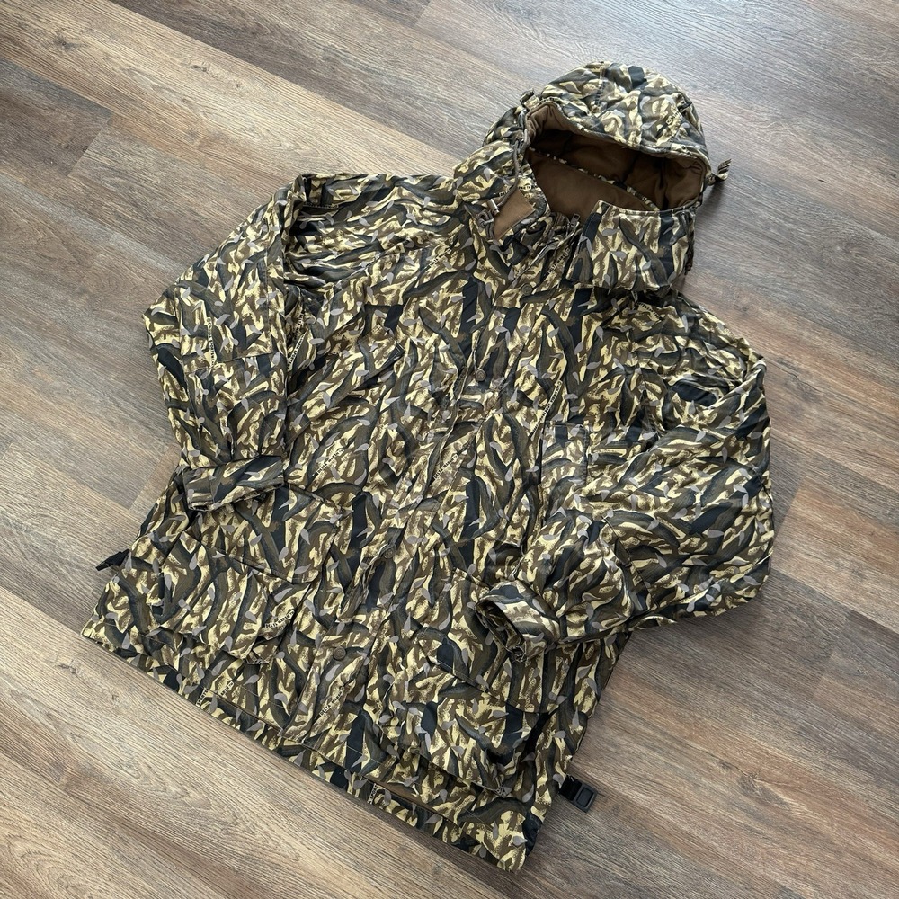 VTG Style Columbia Delta Marsh Camo Shell Jacket‎ Men's Sz XL READ Hunting